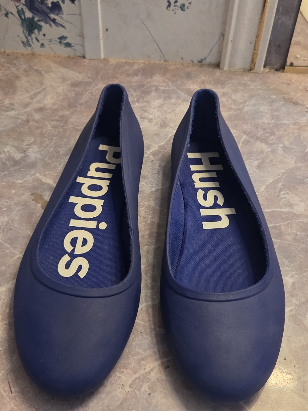 Hush Puppies Women’s Navy Ballet Flats